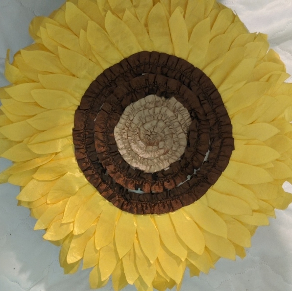 Sunflower pillow